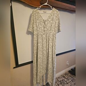One Loved Babe XXL high low sage floral dress